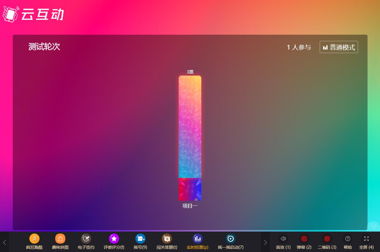 現(xiàn)場(chǎng)實(shí)時(shí)投票活動(dòng)支持單項(xiàng)、逐項(xiàng)投票了